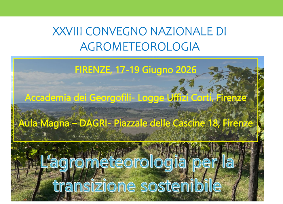 L'agrometeorologia per la transizione sostenibile